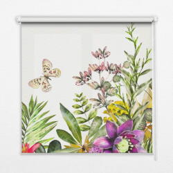  COLORAY. HU Sötétítő roló ablakra Virágok Sötétítő redőny (gumi bevonattal) 110x180 cm