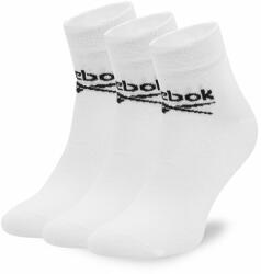 Reebok Set de 3 perechi de șosete medii unisex Reebok R0429-SS24 (3-pack) Alb Bărbați