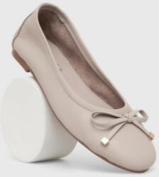 Answear Lab bőr balerina cipő bézs - bézs Női 39 - answear - 25 990 Ft