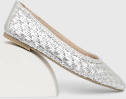 Answear Lab bőr balerina cipő ezüst - ezüst Női 36