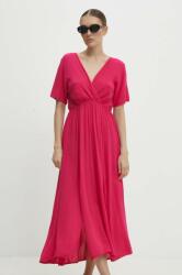 ANSWEAR ruha rózsaszín, midi, harang alakú - rózsaszín M - answear - 22 990 Ft