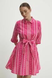 ANSWEAR pamut ruha rózsaszín, mini, harang alakú - rózsaszín S - answear - 24 990 Ft