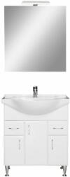 Leziter Bianca Prime 75 komplett fürdőszoba bútor magasfényű fehér