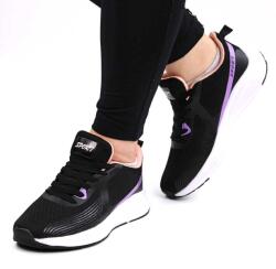 Zibra Sneakers de dama cu talpa din spuma , usori si comozi 604-BLACK/PURPLE (604-BLACK/PURPLE_50B1)