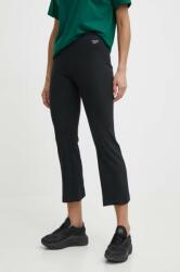 Reebok Classic nadrág Wardrobe Essentials női, fekete, magas derekú egyenes, 100075526 - fekete S