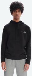 APC A. P. C. pamut melegítőfelső Hoodie Item fekete, férfi, sima, kapucnis - fekete M