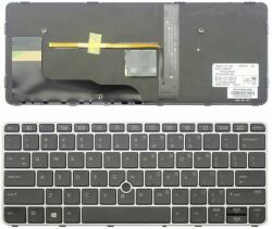 HP EliteBook 820 G3 820 G4 725 G3 725 G4 series 813301-001 háttérvilágítással (backlit) trackpointtal (pointer) fekete amerikai angol (US) laptop/notebook billentyűzet