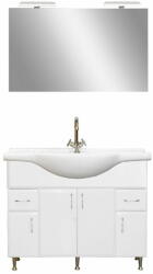 Leziter Bianca Prime 105 komplett fürdőszoba bútor magasfényű fehér