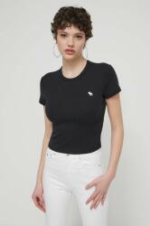 Abercrombie & Fitch t-shirt női, fekete - fekete S - answear - 11 990 Ft