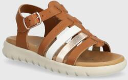 Geox gyerekszandál bőrből SANDAL SOLEIMA barna - barna 24