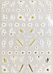 Körömmatrica - F1037 virág