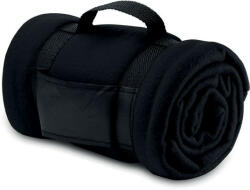 Everestus Patura 120x150 cm cu maner din nylon, Everestus, 20IAN152, poliester, Negru (EVE01-MO7245-03) Patura