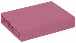 Eurofirany Adela jersey pamut gumis lepedő Rózsaszín 180x200 cm +25 cm