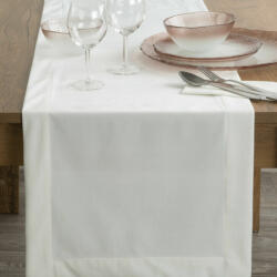 Eurofirany Melinda bársony asztali futó Fehér 40x140 cm