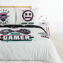 Eurofirany Gamer ágyneműhuzat gyermek pamut Fehér 140x200 cm - 70x80 cm 1db