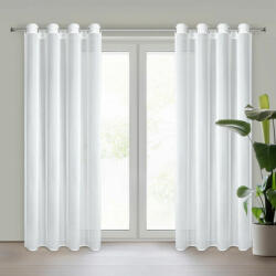 EUROFIRANY Tina fényáteresztő függöny Fehér 140x270 cm - homeandstyle - 7 831 Ft