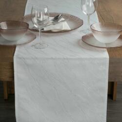 Eurofirany Suzana márvány mintás asztali futó Fehér 40x140 cm