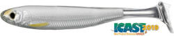 Livetarget Slow-Roll Shiner Paddle Tail Silver/Pearl 100 Mm (LT202094) - pecaabc