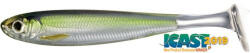 Livetarget Slow-Roll Shiner Paddle Tail Silver/Green 85 Mm (LT201952) - pecaabc