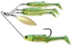 Livetarget Minnow Spinner Rig Lime Chartreuse/Gold Small 11 G (LT202756) - pecaabc