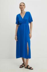 ANSWEAR ruha midi, harang alakú - kék L - answear - 22 990 Ft