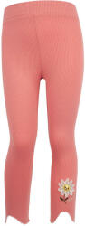 Timikids Virágos korall kislány bordázott leggings (Méret 128)