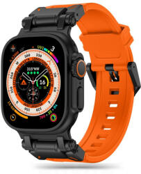 Tech-Protect Delta Pro, Apple Watch óraszíj (42 / 44 / 45 / 49 mm) narancssárga - fekete (ipro-854866)