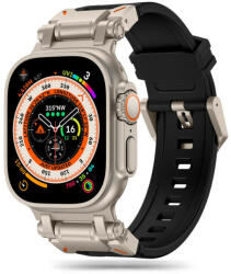 Tech-Protect Delta Pro, Apple Watch óraszíj (42 / 44 / 45 / 49 mm) - fekete-titánium (ipro-653450)
