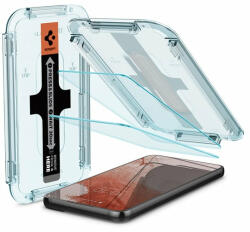 Spigen "Glas. tR SLIM EZ Fit" Samsung Galaxy S22 Tempered kijelzővédő fólia (2db) (63653)