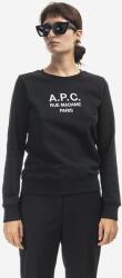 APC A. P. C. pamut melegítőfelső Sweat Tina fekete, női, nyomott mintás - fekete XS