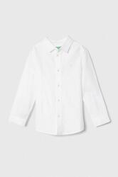 United Colors of Benetton gyerek ing pamutból fehér - fehér 116 - answear - 10 990 Ft