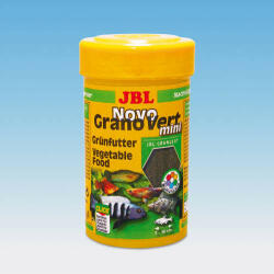 JBL ProNovo Spirulin Grano CLICK - Granulált táplálék (S-méret) növény/algaevő akváriumlakók számára (3-10cm) 100ml/58g