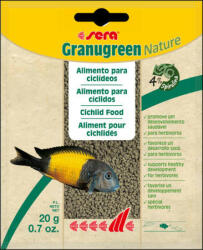 Sera Nature Granugreen - granulátum táplálék díszhalak részére (20g)