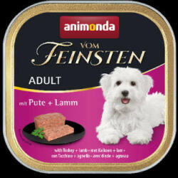 Animonda Vom Feinsten Adult (pulyka, bárány) alutálkás - Felnőtt kutyák részére (150g)