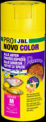 JBL NovoGranoColor CLICK - granulátum alaptáp (M-méret) akváriumi halak számára (8-20cm) 250ml/125g