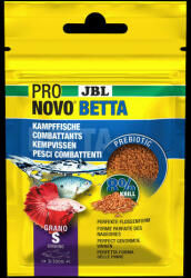 JBL Pronovo Betta Grano S Click - granulátum alaptáp (S-méret) akváriumi halak számára (3-10cm) 20ml/16g