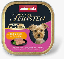 Animonda Vom Feinsten Adult Mini mit Huhn, Gans + Petersilie (csirke, liba, petrezselyem) alutálkás - felnőtt kutyák részére (100g)
