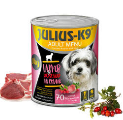 Julius-K9 Julius-K9 konzerv Adult - nedveseledel (bárány, csipkebogyó) felnőtt kutyák részére (800g) - aboutpet