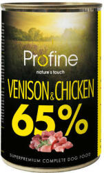 Profine Pure Meat Venison&Chicken - nedves eledel (vadhús, csirke) kutyák részére (400g)