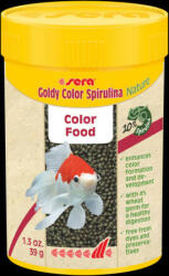 Sera Nature Goldy Color Spirulina - granulátum táplálék aranyhalak számára (100ml)
