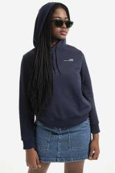 APC A. P. C. pamut melegítőfelső Hoodie Item F sötétkék, női, sima, kapucnis - sötétkék M