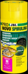 JBL ProNovo Spirulina Grano "M" - Spirulina tápgranulátum M-es méretben minden 8-20 cm-es akváriumi halhoz (250ml/125g) CLICK