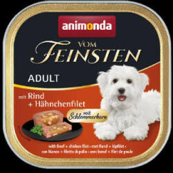Animonda Vom Feinsten Gourmet (marha, csirke) alutálkás - Felnőtt kutyák részére (150g)