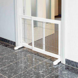 TRIXIE Dog Barrier - biztonsági kutyarács (fehér) 65-108x61cm