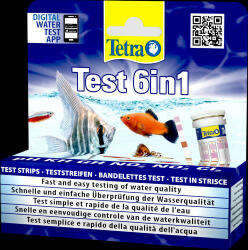 Tetra Test 6 in 1 - vízminőség teszt akváriumokhoz (25csík)