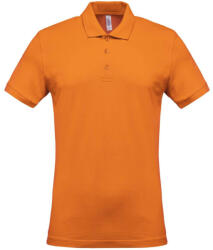 Kariban Férfi galléros piké póló, rövid ujjú, Kariban KA254, Orange-4XL (ka254or-4xl)