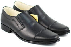 Rovi Design OFERTA marimea 44 - Pantofi barbati eleganti din piele naturala, cu elastic LP61NEL - ciucaleti