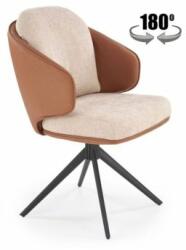  Scaun Bucatarie Si Dining K554 Pivotant Stofa Maro / Bej / Negru - divahome - 615,00 RON