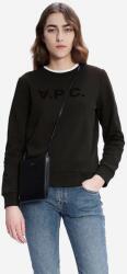 APC A. P. C. pamut melegítőfelső Sweat Viva fekete, női, nyomott mintás - fekete S