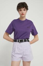 Volcom pamut póló női, lila - lila XL